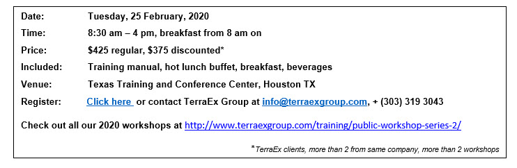 Terra Ex Cross Section Workshop Houston Geological Society